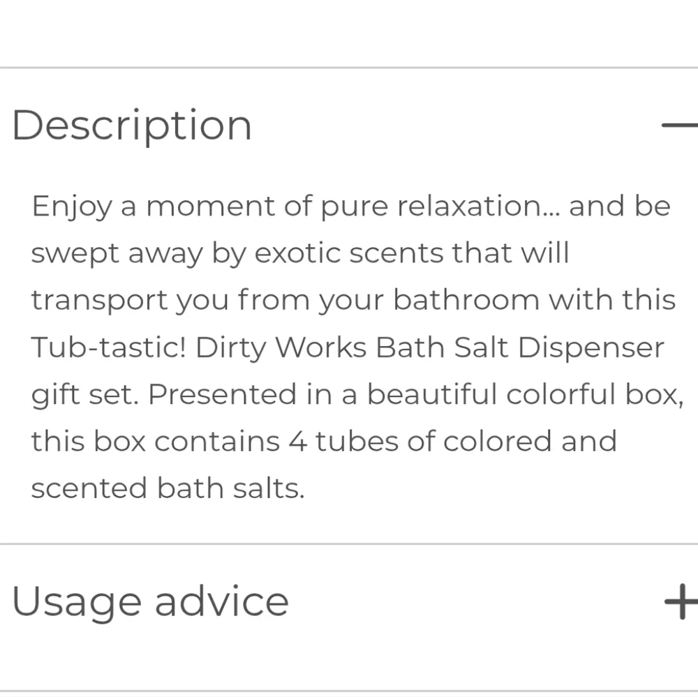 Dirty Works Tub-tastic Bath‎ Salt Stacker